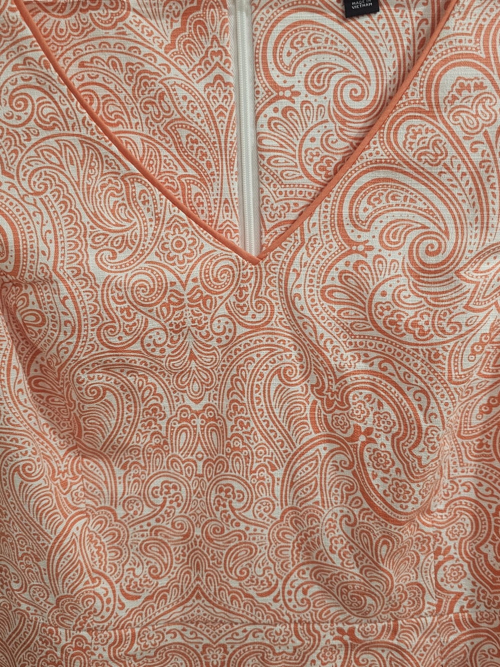 Tommy Hilfiger Coral Paisley Fit & Flare Sz.8 Dress Preppy Classic Quiet Luxury - Picture 3 of 15